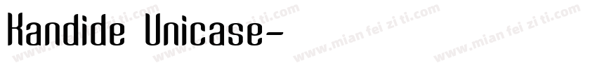 Kandide Unicase字体转换